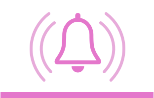 pink bell icon